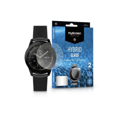 Myscreen LA-1870 Samsung Galaxy Watch (46 mm) rugalmas, hibrid üveg - Myscreen protector Hybrid Glass átlátszó 8H ujjlenyomat-érzékelő biztos, 2db-os csomag okosóra kellék
