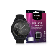 MyScreen Protector Samsung Galaxy Watch (42 mm) ütésálló képernyővédő fólia - MyScreen Protector AntiCrash Shield Edge3D - 2 db/csomag - transparent mobiltelefon kellék
