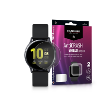 MyScreen Protector Samsung Galaxy Watch Active 2 (40 mm) ütésálló képernyővédő fólia - MyScreen Protector AntiCrash Shield Edge3D - 2 db/csomag - transparent mobiltelefon, tablet alkatrész