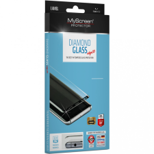 Myscreen Samsung Galaxy S21 5G SM-G991, Kijelzővédő fólia, ütésálló fólia (az íves részre is!), MyScreen Protector, Diamond Glass (Edzett gyémántüveg), 3D Full Cover, fekete mobiltelefon kellék