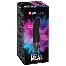 Mystim Real Deal E-Stim - akkus, péniszes elektro vibrátor (fekete) vibrátorok