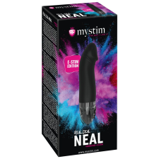Mystim Real Deal Neal E-Stim - akkus, péniszes elektro vibrátor (fekete) vibrátorok