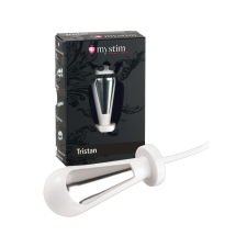 Mystim Tristan - elektro-kúp dildó (fehér) műpénisz, dildó