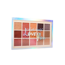Myth Beauty Makeup Kit szemhéjfesték paletta, Love You, 15 színben szemhéjpúder