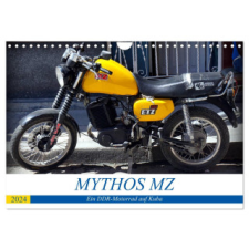  Mythos MZ - Ein DDR-Motorrad auf Kuba (Wandkalender 2024 DIN A4 quer), CALVENDO Monatskalender – Henning von Löwis of Menar naptár, kalendárium