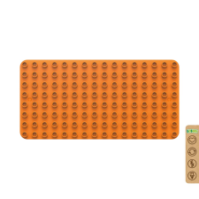 N/A BiOBUDDi BB-0017 | legó-duplo-kompatibilis alaplap | 8x16 bütyök narancssárga (PZTV-BB-0017-Pumpkin-Orange) barkácsolás, építés