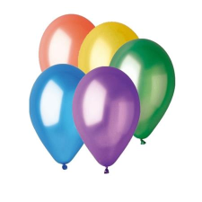 N/A Léggömb 26 cm - Vegyes Metál (50 db) (009-0050M) party kellék