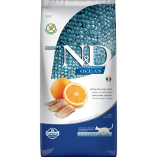  N&amp;D Cat Ocean hering&amp;narancs adult 10kg macskaeledel