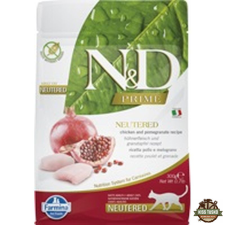 N&D Cat Prime csirke & gránátalma adult ivartalanított 300g macskaeledel