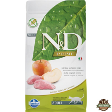 N&D Cat Prime vaddisznó & alma adult 1,5kg macskaeledel