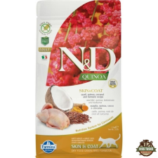N&amp;D Cat Quinoa Skin &amp; coat fürj 1,5kg macskaeledel