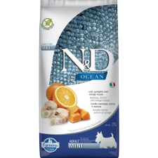 N&amp;D Dog Ocean tőkehal&amp;narancs és sütőtök adult mini 7kg kutyaeledel