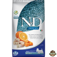 N&D Dog Ocean tőkehal, sütőtök & narancs adult mini 2,5kg kutyaeledel