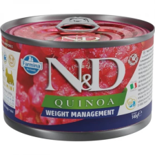 N&amp;D Quinoa Dog konzerv Weight Management adult mini 140g kutyaeledel