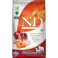 N&D Dog Grain Free Adult Medium&Maxi Csirke, Gránátalma Sütőtökkel 12kg kutyaeledel