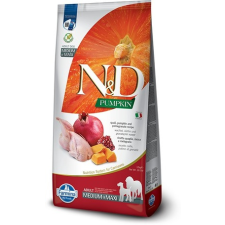 N&D Dog Grain Free Adult Medium/Maxi sütőtök, fürj & gránátalma szuperprémium kutyatáp 12 kg kutyaeledel
