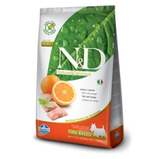 N&D Dog Grain Free Adult Mini Hal & Narancs 7kg kutyaeledel
