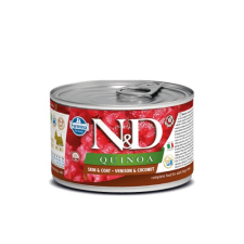 N&D Dog Quinoa konzerv szarvas&kókusz adult mini 140 g kutyaeledel