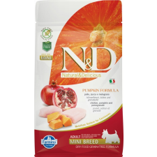 N&D Grain Free Adult Mini Csirke & Gránátalma Sütőtök 800g kutyaeledel