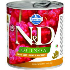 N&D Quinoa Fürj&Kókusz 285g kutyaeledel
