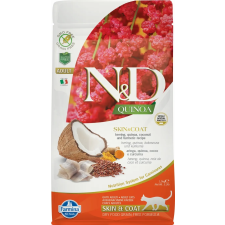 N&D Quinoa N&D Cat Quinoa Skin&coat Hering 1,5kg macskaeledel