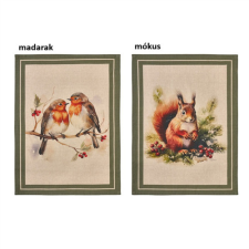  N.S.HTH252006A Konyharuha 50x70cm, pamut, Bosco incantato, madarak lakástextília