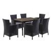  Nadia 6+1 kerti bútor garnitúra szett dió-grafit