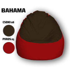  Nagi Csokibarna - Piros Babzsákfotel bútor