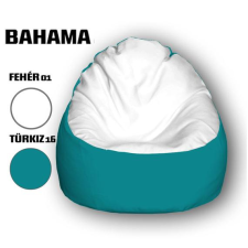  Nagi Fehér - Türkizkék Babzsákfotel bútor