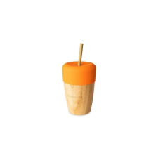 Nagy bambuszpohár 240 ml, narancs, eco rascals itatópohár
