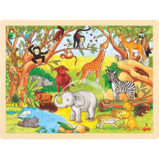 nagy fa puzzle Afrika puzzle, kirakós