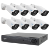  Nagy felbontású 8 kamerás biztonsági IP megfigyelő kamera rendszer PNI716-IP125-8X5MP