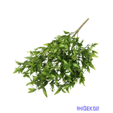  Nagy fürtbogyós műzöld csokor 60cm - Zöld dekorációs kellék