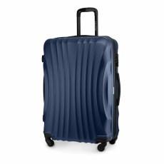  Nagy kocsi, Zagatto®, Kék, 75x48x29 cm, Alumínium teleszkópos nyél, 4 kerék 360, Űrtartalom 90L, Oldalvédő lábak, Digit, ZG505 ABS A D.Blue