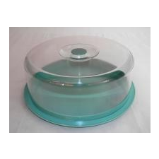  Nagy műanyag tortatartó és szendvicsbúra menta (247) konyhai eszköz