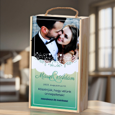 NagyAjándék Dupla borosüvegdoboz egyedi ajándék