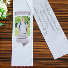 NagyAjándék Fényképes ballagási szalag egyedi ajándék