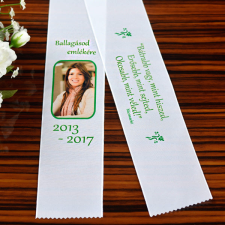 NagyAjándék Fényképes ballagási szalag egyedi ajándék