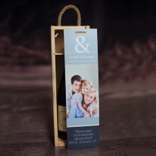 NagyAjándék Fényképes borosüvegdoboz egyedi ajándék