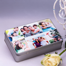 NagyAjándék Fényképes fémdoboz 6 fotóval egyedi ajándék