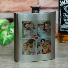 NagyAjándék Fényképes flaska 4 képpel egyedi ajándék