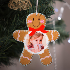 NagyAjándék Fényképes karácsonyfadísz, Mézi karácsonyfadísz