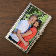 NagyAjándék Fényképes névjegykártya tartó, álló egyedi ajándék