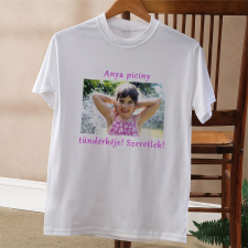 NagyAjándék Fényképes póló felirattal, S egyedi ajándék