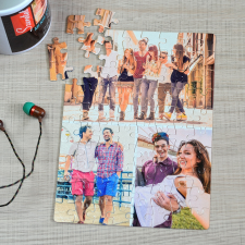 NagyAjándék Fényképes puzzle - A5, 3 képpel, 80db egyedi ajándék