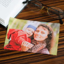 NagyAjándék Fényképes szemüvegtörlő kendő, 10x15cm, fekvő egyedi ajándék