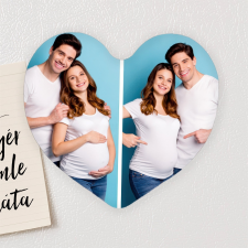 NagyAjándék Fényképes szív alakú hűtőmágnes hűtőmágnes