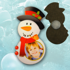 NagyAjándék Hóember alakú fényképes hűtőmágnes hűtőmágnes