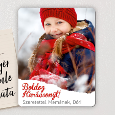 NagyAjándék Karácsonyi fényképes fa hűtőmágnes hűtőmágnes