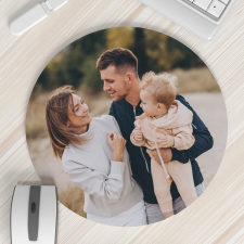 NagyAjándék Kör alakú fényképes egérpad egyedi ajándék